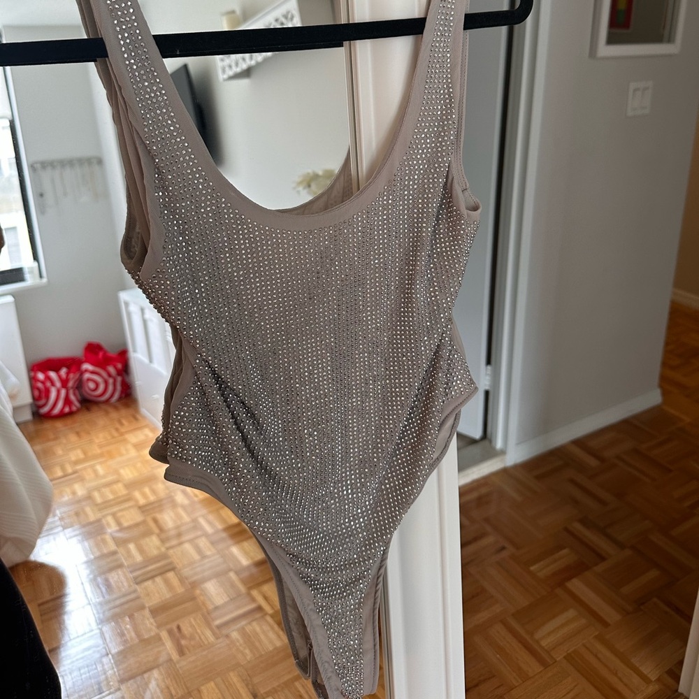 ZARA SPARKLY TULLE BODYSUIT